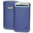 Koženkové pouzdro CELLY Corretto, velikost XXL, barva modrá, blister