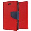 Mercury Fancy diářové Pouzdro pro Samsung J500 Galaxy J5 Red / Navy