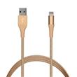 Puro MFI datový kabel opletený, konektor Lightning, zlatá