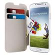 Puro flipové pouzdro pro Samsung i9505 Galaxy S4, bílé + fólie na displej