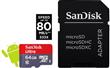 Paměťová karta SanDisk microSDHC 64GB Ultra, + SD Adapter, 80 MB/s, Class10