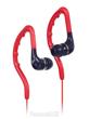 Sportovní in-ear sluchátka KitSound, 3,5 mm jack, červené