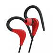 Sportovní stereo sluchátka Fontastic Active s funkcí handsfree, 3,5 mm jack, černo-červené