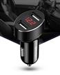 USAMS CC045 Dual USB 2.1A Digital displej Autonabíječka Black