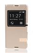 USAMS Muge S-View Pouzdro GOLD zlatá barva pro Sony E5603 Xperia M5