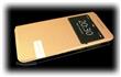 USAMS Muge S-View Pouzdro Rose GOLD zlatá barva pro HTC ONE A9