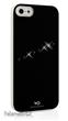 White Diamonds zadní kryt SASH pro iPhone 5 / 5S / SE, černý s krystaly Swarovski