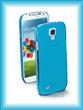 Zadní kryt CellularLine Cool Fluo pro Samsung Galaxy S4, modrý + fólie