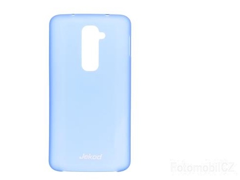Pouzdro JEKOD PP ultratenký 0,3 mm kryt Blue + fólie pro LG D802 G2
