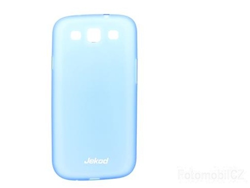 Pouzdro JEKOD PP ultratenký 0,3 mm kryt Blue + fólie pro Samsung i9300 Galaxy S3