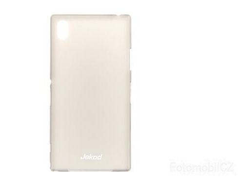 Pouzdro JEKOD PP ultratenký 0,3 mm kryt Grey + fólie pro Sony C6903 Xperia Z1