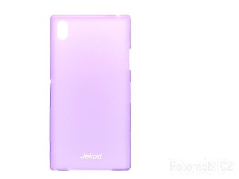 Pouzdro JEKOD PP ultratenký 0,3 mm kryt Purple + fóle pro Samsung N910F Galaxy Note 4