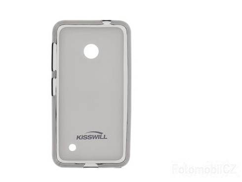 Kisswill TPU černé transparentní silikonové pouzdro pro Nokia Lumia 530