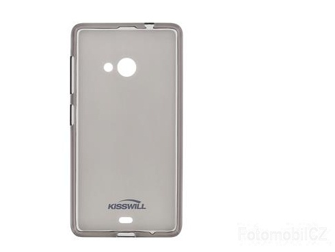 Kisswill TPU černé transparentní silikonové pouzdro pro Nokia Lumia 535