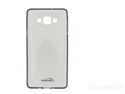 Kisswill TPU černé transparentní silikonové pouzdro pro Samsung A700 Galaxy A7