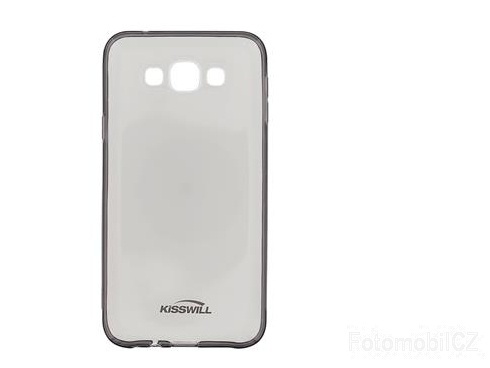 Kisswill TPU černé transparentní silikonové pouzdro pro Samsung E700 Galaxy E7