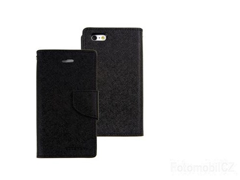 Mercury Fancy diářové Pouzdro pro iPhone 5 / 5S / SE Black