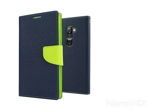 Mercury Fancy diářové Pouzdro pro Samsung G920 Galaxy S6 Navy / Lime