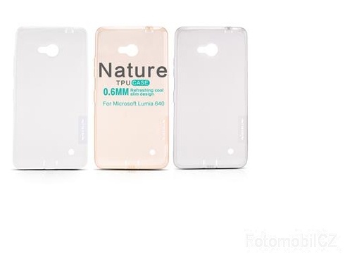Nillkin Nature TPU průhledné silikonové pouzdro Transparent pro Nokia Lumia 640