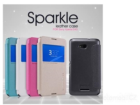 Nillkin Sparkle S-View Pouzdro Black pro Sony E2003 Xperia E4g