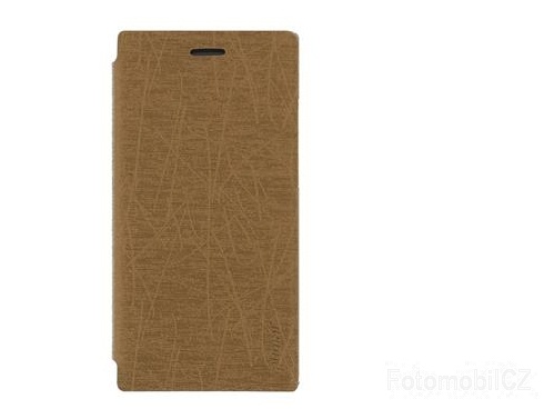 Pudini Book Pouzdro GOLD zlatá barva pro Huawei Ascend P7 (Bulk)