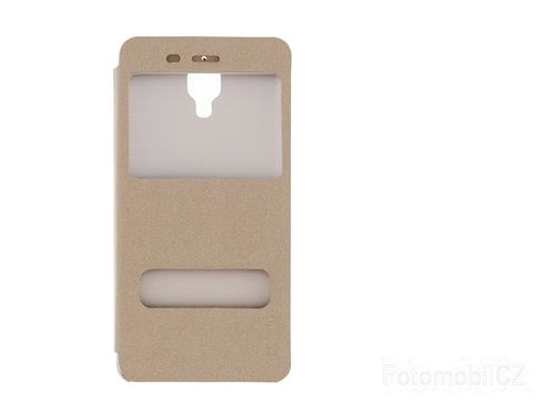 Pudini S-View Pouzdro GOLD zlatá barva pro Xiaomi mi4 (Bulk)