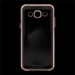 Kisswill TPU silikonové transparentní pouzdro / Rose GOLD zlatá barva pro Samsung J500 Galaxy J5