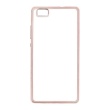 Kisswill TPU silikonové transparentní pouzdro / Rose GOLD zlatá barva pro Huawei Ascend P8 Lite