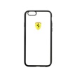 FEHCPSEBK Ferrari Racing TPU silikonové pouzdro Transparent Black pro iPhone 5 / 5S / SE