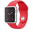 Tactical 464 Silikonový Řemínek pro Apple Watch 1 / 2 / 3 / 4 / 5 / 6 / SE 38 / 40mm Red