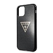 GUHCN61SGTLBK Guess Solid Glitter Zadní Kryt pro iPhone 11 Black (EU Blister)