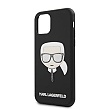 KLHCN61GLBK Karl Lagerfeld Embossed Glitter Kryt pro iPhone 11 Black