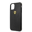 FESPCHCN61CBBK Ferrari Printed Carbon Kryt pro iPhone 11 Black