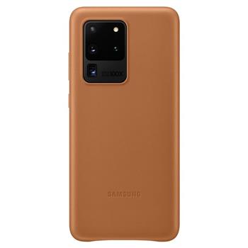 EF-VG988LAE Samsung Kožený Kryt pro Galaxy S20 Ultra Brown