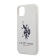 USHCN61SLHRWH U.S. Polo Big Horse Silicone Effect Kryt pro iPhone 11