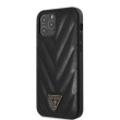 GUHCP12LPUVQTMLBK Guess V Quilted Zadní Kryt pro iPhone 12 Pro Max 6.7 Black