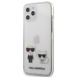 KLHCP12LCKTR Karl Lagerfeld PC / TPU Karl &Choupette Kryt pro iPhone 12 Pro Max 6.7 Transparent