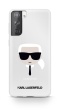KLHCS21MKTR Karl Lagerfeld PC / TPU Head Kryt pro Samsung Galaxy S21+ Transparent