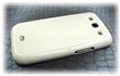 Kryt bílý lesklý ICOVER + fólie pro Samsung i9300 Galaxy S3