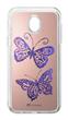 Silikonové TPU pouzdro Cellularline Stardust pro Samsung J530F Galaxy J5 2017, motiv Motýl